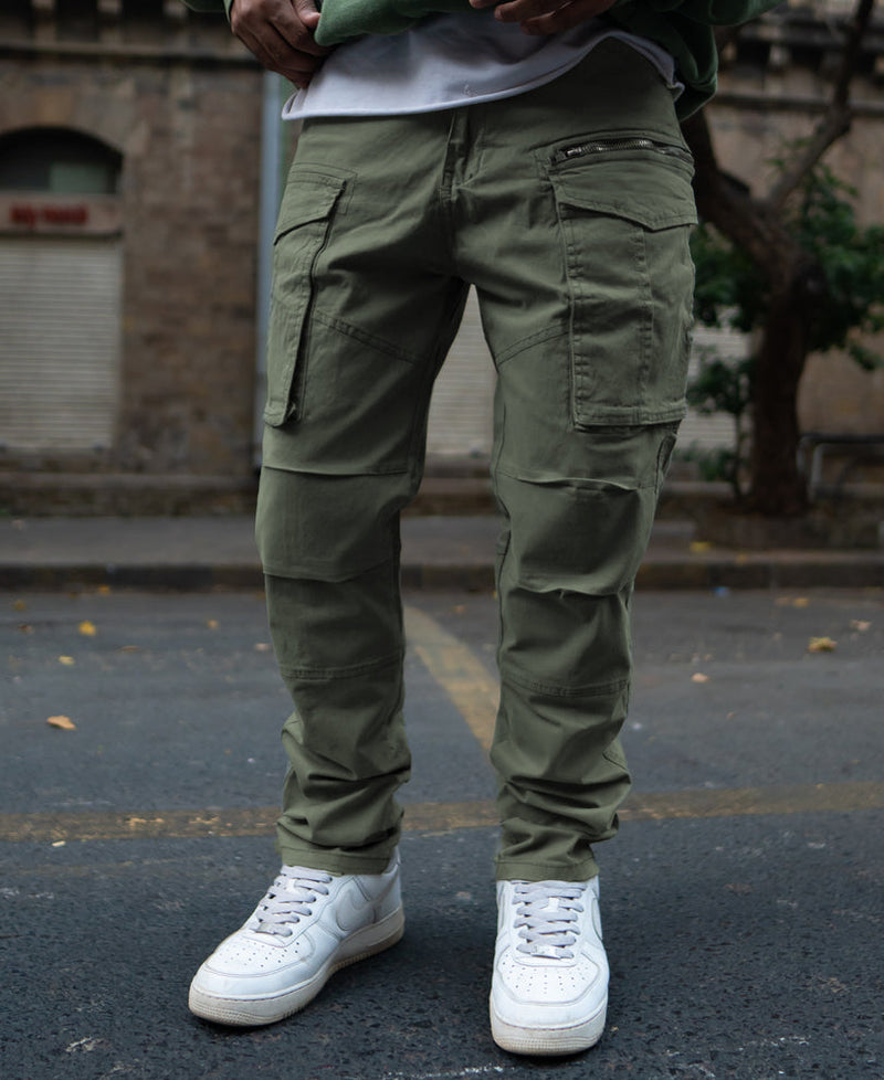 Olive Regular Fit Cargo Pant