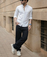 White Double Cloth Shirt 100% Cotton