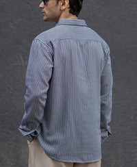 Black & White Striped Shirt 100% Cotton