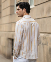 Natural Broad Striped Shirt
