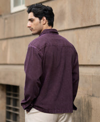 Dark Onion Overdyed Twill Shirt 100% Cotton