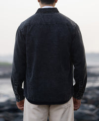 Black Charcoal Washed Denim Shirt 100% Cotton