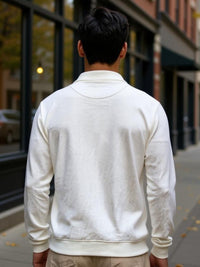 Off-White Contrast Embroidery T-Shirt