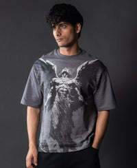 Grey Angel Grunge T-Shirt 100% Cotton