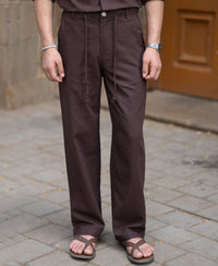 Brown Structured Lightweight Co-ord Set 100% Cotton