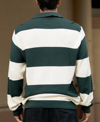 Bottle Green And Butter Regular Fit Full Sleeves T-Shirt 100% Cotton