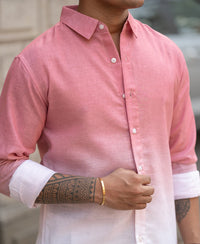 Coral Ombre Shirt 100% Cotton