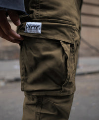 Olive Regular Fit Cotton Cargo Pant