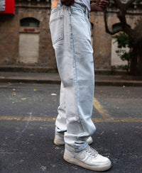 Light Blue Basic Baggy Fit Denim Jeans