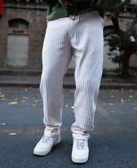 Light Fawn Crushed Regular Fit Track Pant