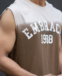Brown Ombre Graphic Sando 100% Cotton