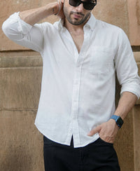 White Double Cloth Shirt 100% Cotton