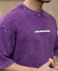 Purple Washed Graphic T-Shirt