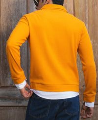 Mustard Contrast Collar Polo T-Shirt 100% Cotton