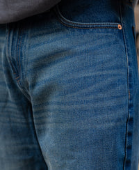 Dark Blue Washed Baggy Fit Jeans