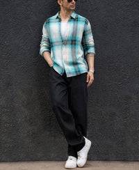 Multi Colour Structured Checks Shirt