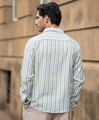 Mint Structured Stripe Shirt