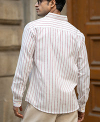 Maroon Broad Stripe Shirt