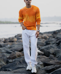 Orange Tie Dye T-Shirt 100% Cotton