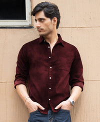 Wine Sprayed Shirt 100% Cotton