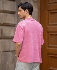 Hot Pink Washed T-Shirt 100% Cotton