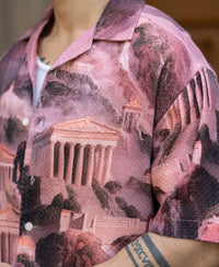 Roman Architecture Print Shirt 100% Cotton