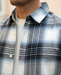 Black Lighweight Checks Shirt