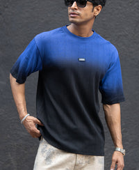 Black Sprayed Structure T-Shirt 100% Cotton