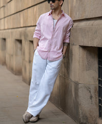 Pink Overdyed Structure Shirt 100% Cotton