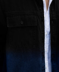 Black Ombre Denim Shirt 100% Cotton