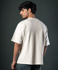 Off White Crochet Patch T-Shirt 100% Cotton
