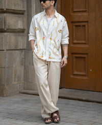 Natural Print Shirt 100% Cotton