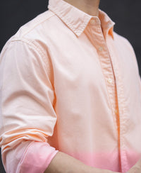 Light Peach Ombre Shirt 100% Cotton