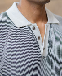 Black & White Knit T-Shirt 100% Cotton