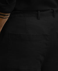 Black Structured Zipper Shirt 100% Cotton