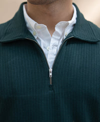 Pine Green Contrast Collar Polo T-Shirt