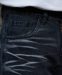 Dark Grey Washed Baggy Jeans