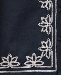 Black Lotus Embroidery Shirt