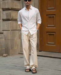 Maroon Broad Stripe Shirt