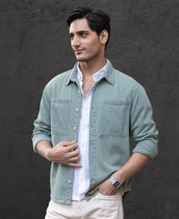 Pista Washed Structured Denim Shirt 100% Cotton