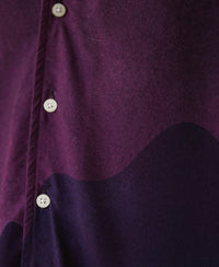 Purple Abstract Print Shirt