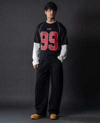 Black Graphic Varsity T-Shirt