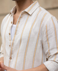 Natural Broad Striped Shirt