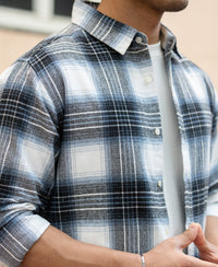 Black Lighweight Checks Shirt