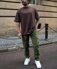 Olive Cotton Cargo Pants
