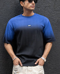 Black Sprayed Structure T-Shirt 100% Cotton