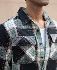 Black Structure Checks Shirt