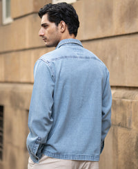 Blue Double Pocket Denim Shirt 100% Cotton