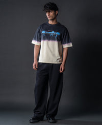 Black Bleached Graphic T-Shirt 100% Cotton
