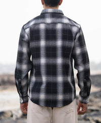 Black Structured Button Down Shirt